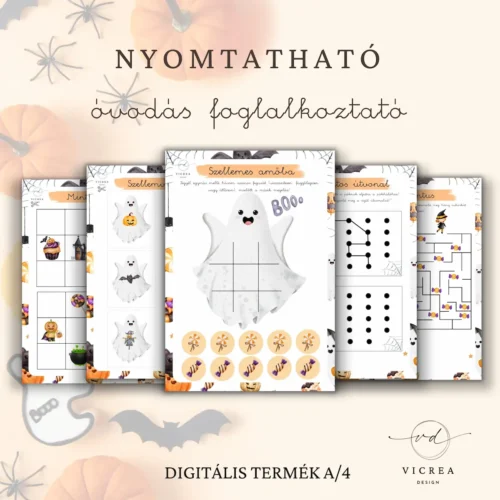 Halloween óvodás foglalkoztató (nyomtatható PDF, 40 oldal) - Image 4