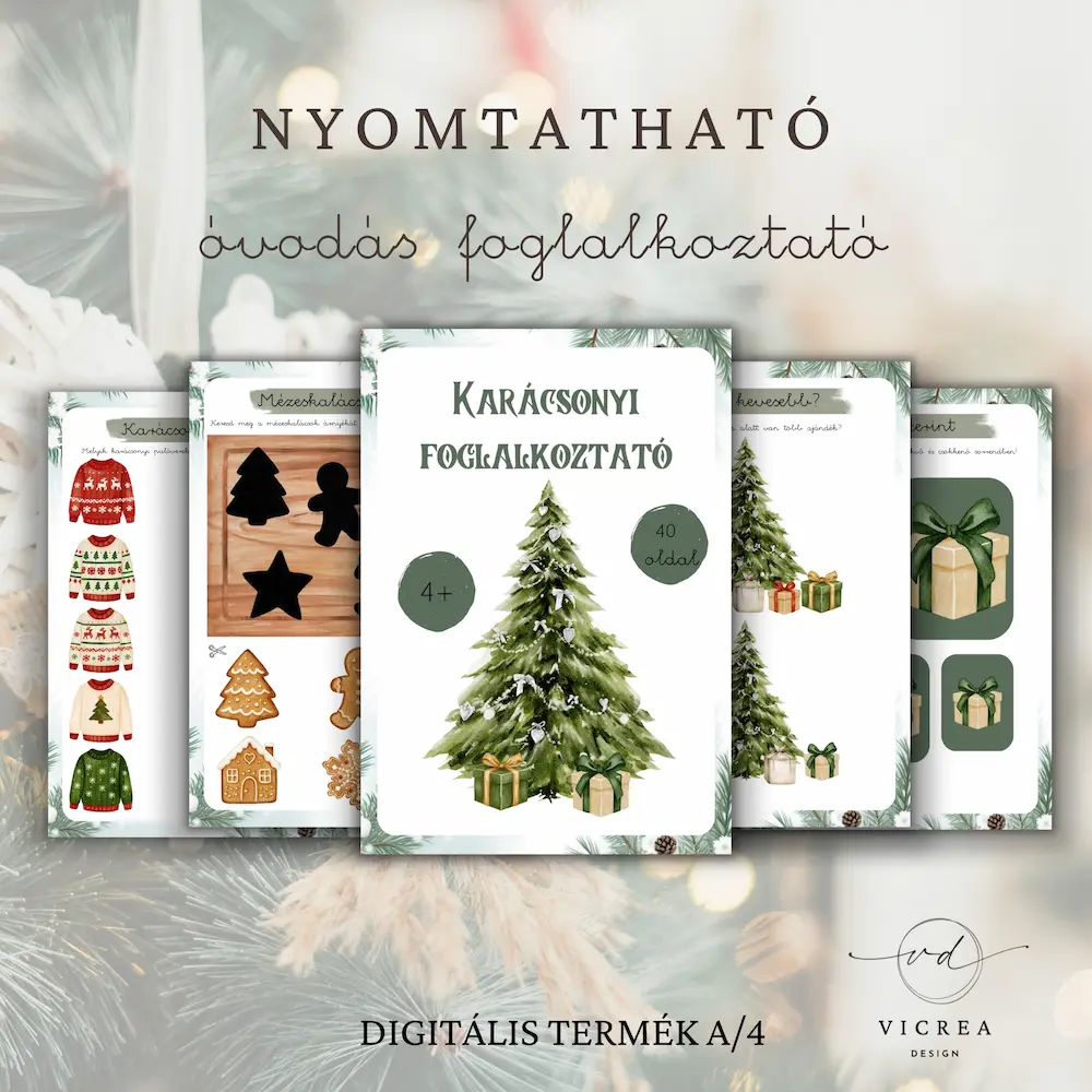 Karácsonyi óvodás foglalkoztató