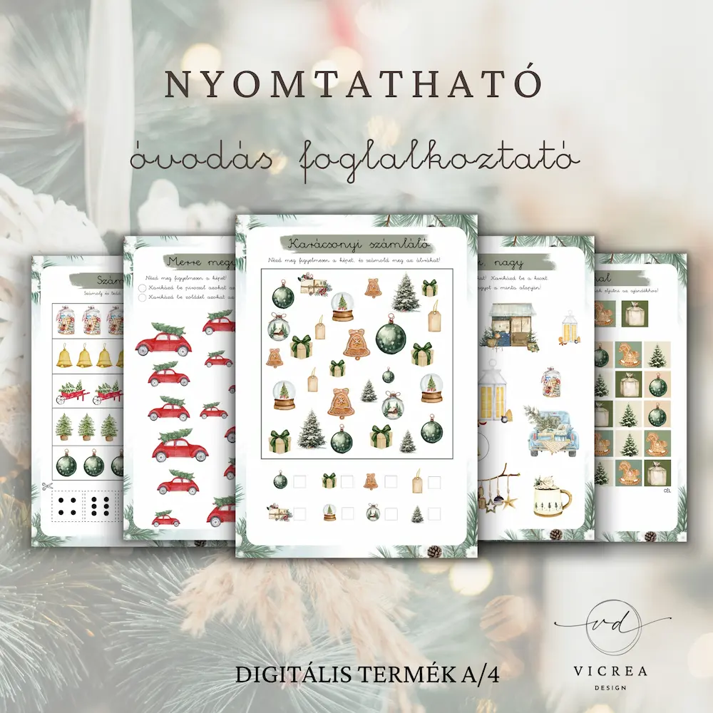 Karácsonyi óvodás foglalkoztató