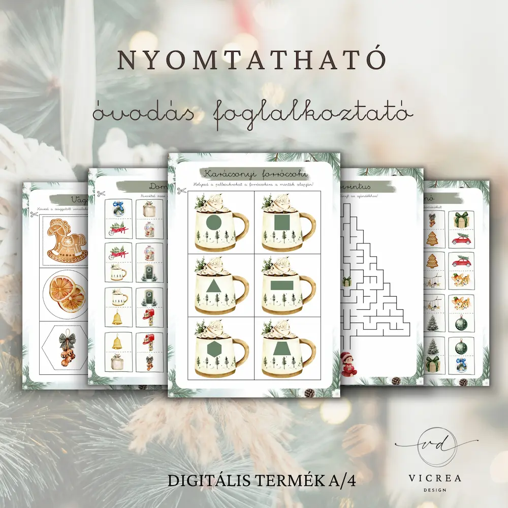 Karácsonyi óvodás foglalkoztató