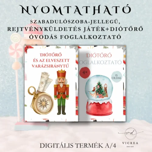 Diótörő szabadulószoba + óvodás foglalkoztató csomag