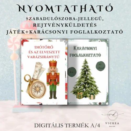 Karácsonyi kis csomag: Diótörő szabadulószoba + karácsonyi óvodás foglalkoztató