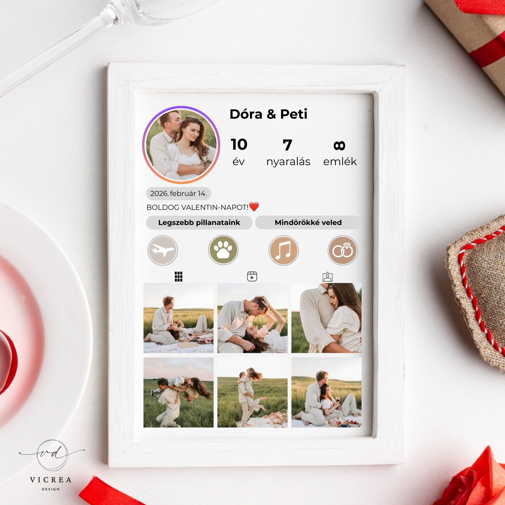 Vicrea Design valentinnapi instagram kép