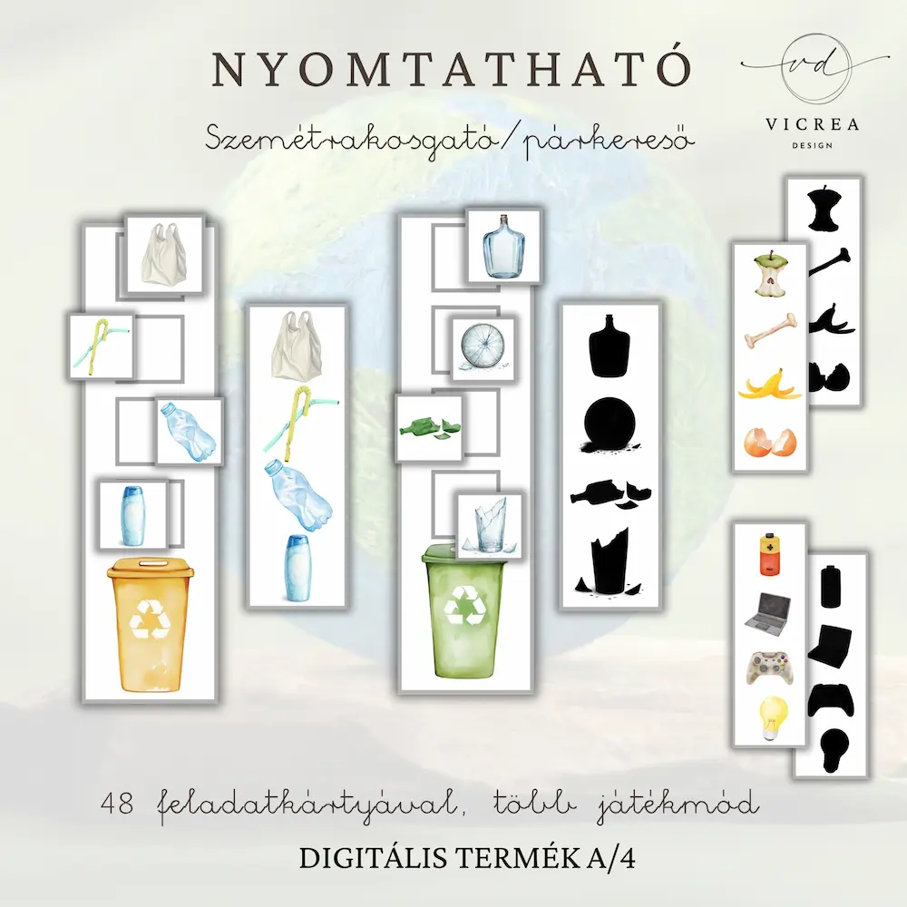 Vicrea Design Nyomtatható Öko kaland játékgyűjtemény