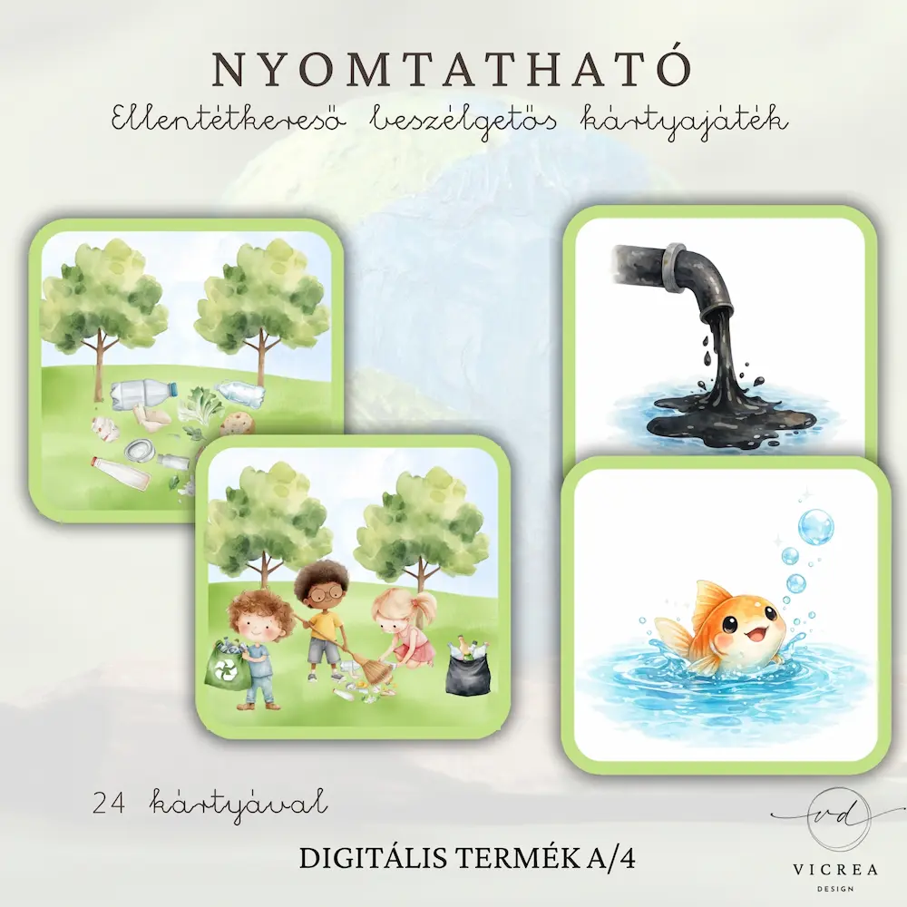 Vicrea Design Nyomtatható Öko kaland játékgyűjtemény