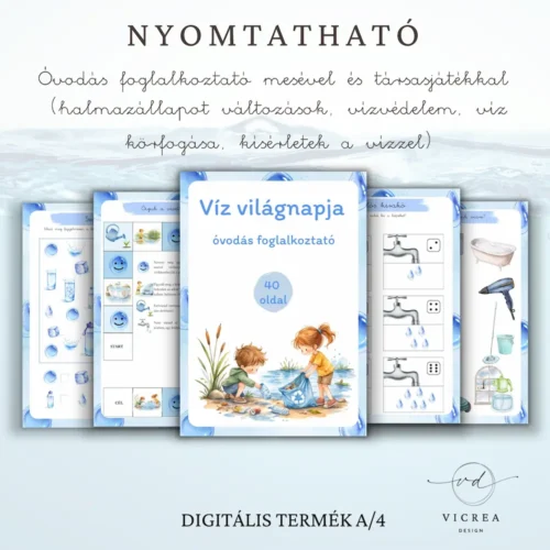 Vicrea Design Víz világnapja foglalkoztató óvodásoknak