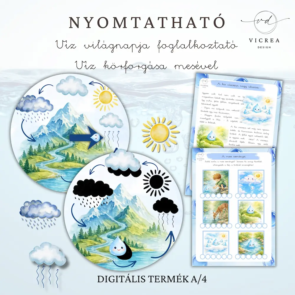 Vicrea Design Víz világnapja foglalkoztató óvodásoknak