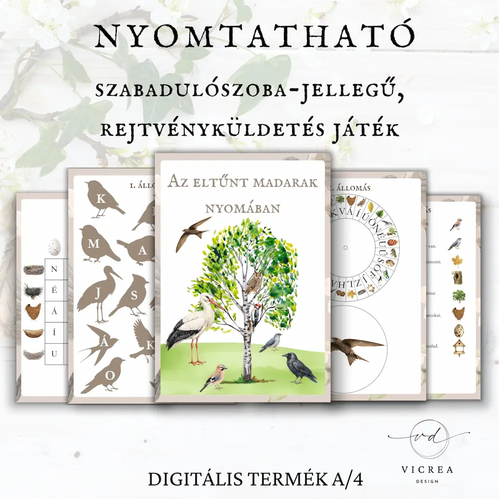 Vicrea Design Madarak és fák napja szabadulószoba