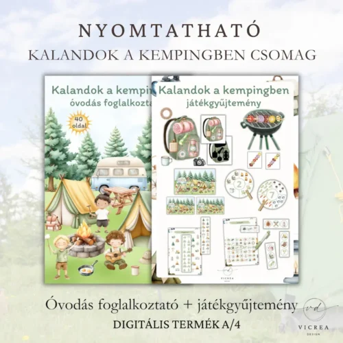 Vicrea Design Kemping nyomtatható játékgyűjtemény