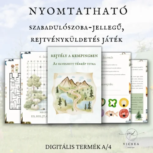 Vicrea Design Rejtély a Kempingben - Nyomtatható szabadulószoba